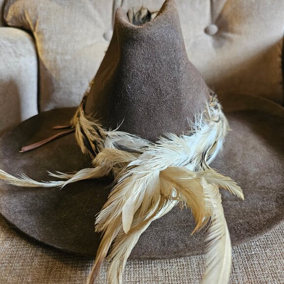 Biltmore Western Felted Cowboy Hat Made in Canada Sz 7 1/8 57cm Brown - Picture 4 of 9
